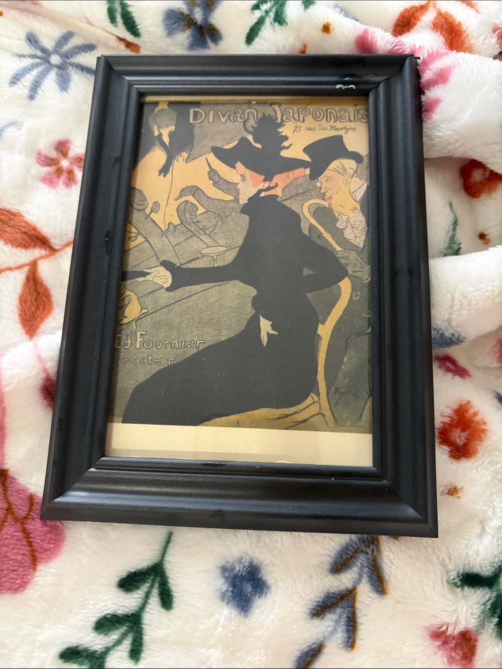 Black Framed Vintage-Style Wall Art